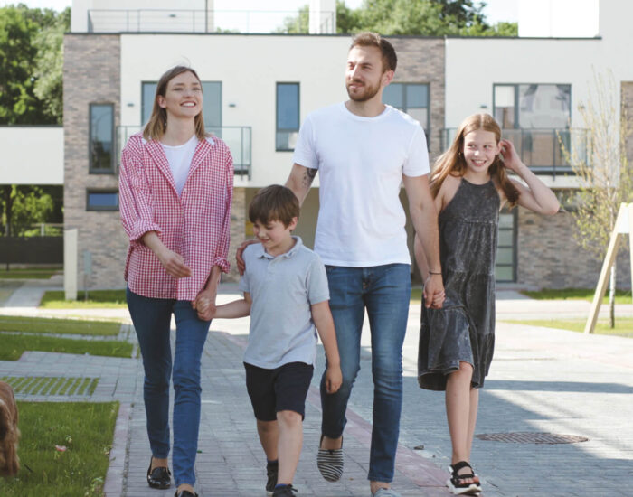 Family walking